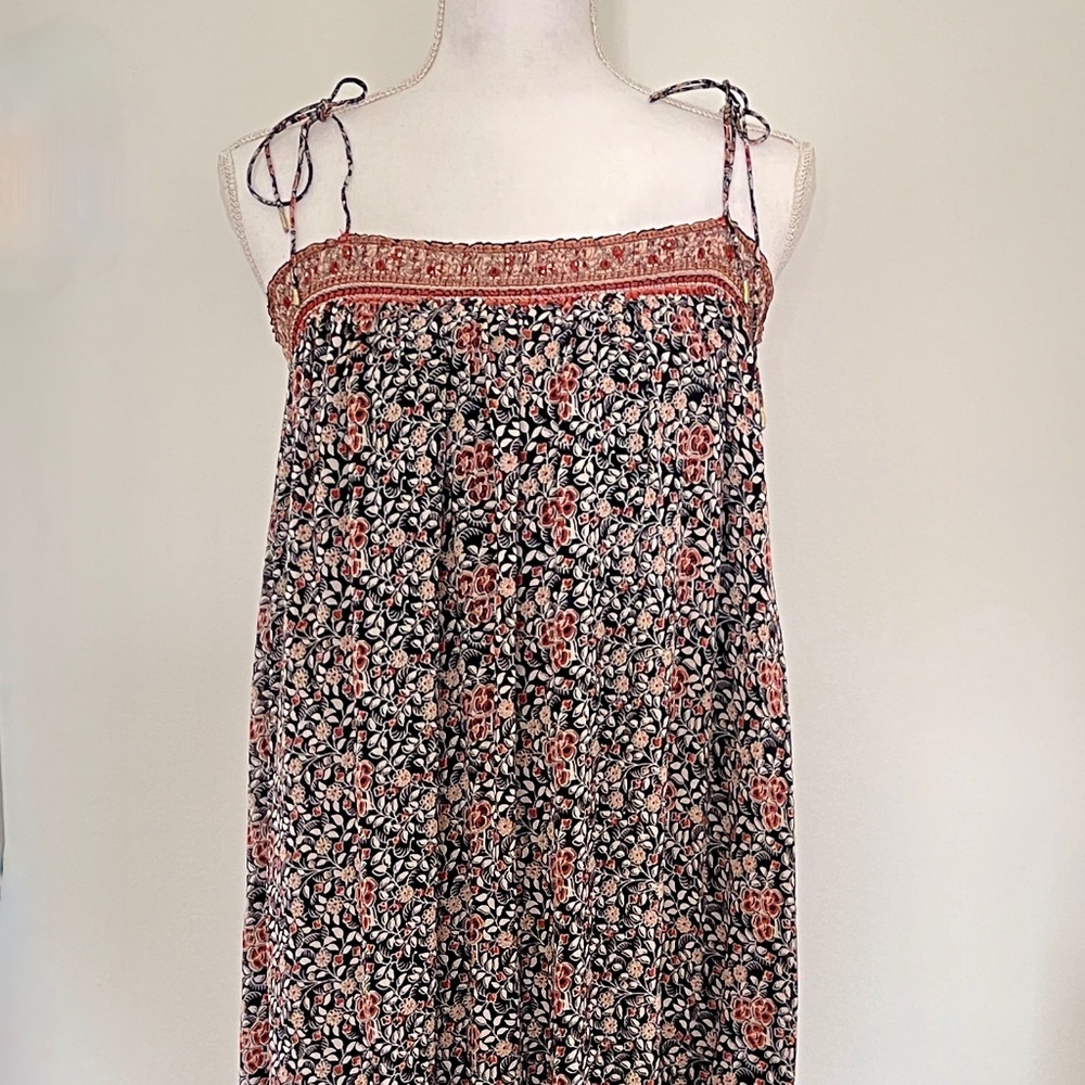 Ulla Johnson Spaghetti Strap 100% Silk Midi Dress